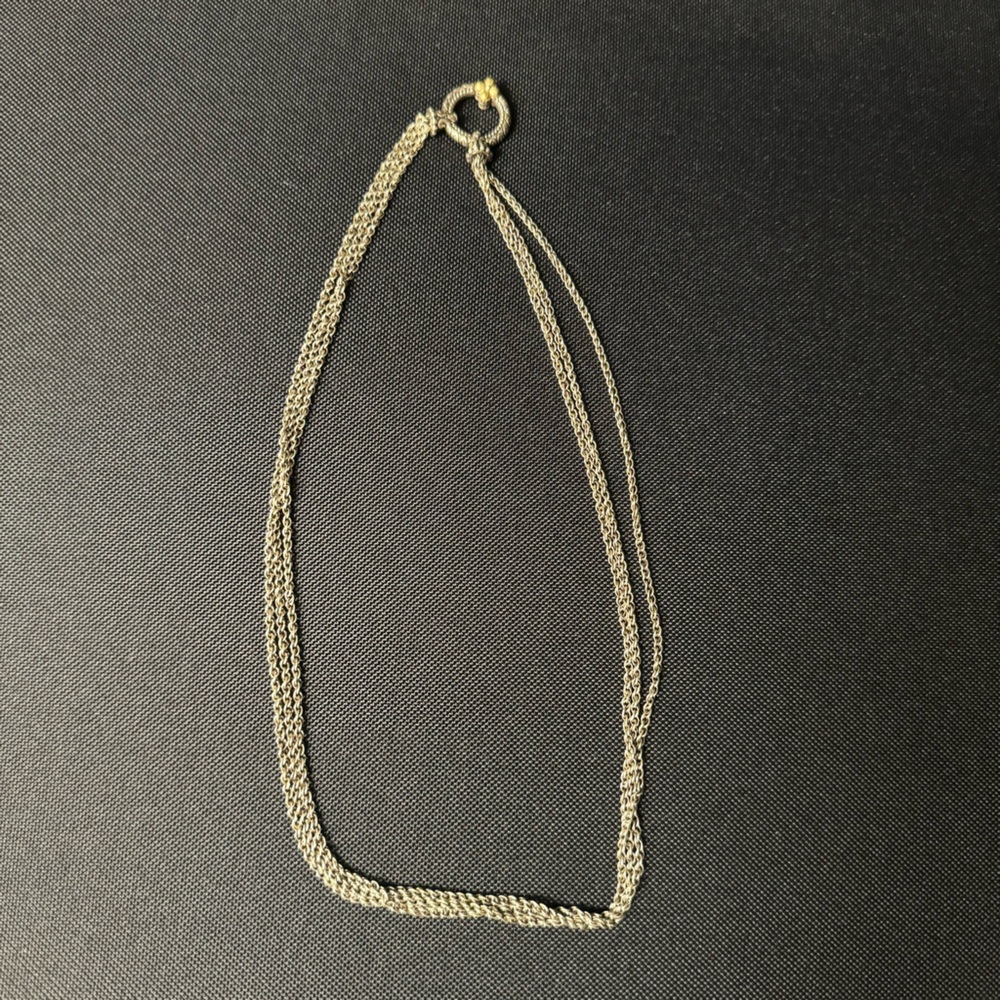 Barbara Bixby Sterling Silver Triple Strand Necklace